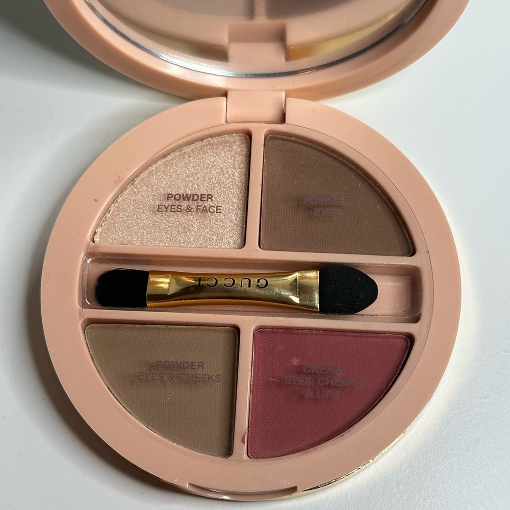 Gucci Multi-Use Cream And Powder Eyeshadow Palette~Summerina Brown~Full Size~New - Picture 2 of 5